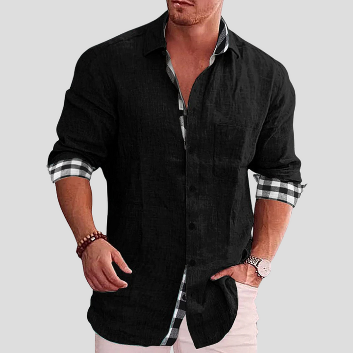 Camicia da Uomo – Essenziale per Tutti i Giorni con Linee Pulite