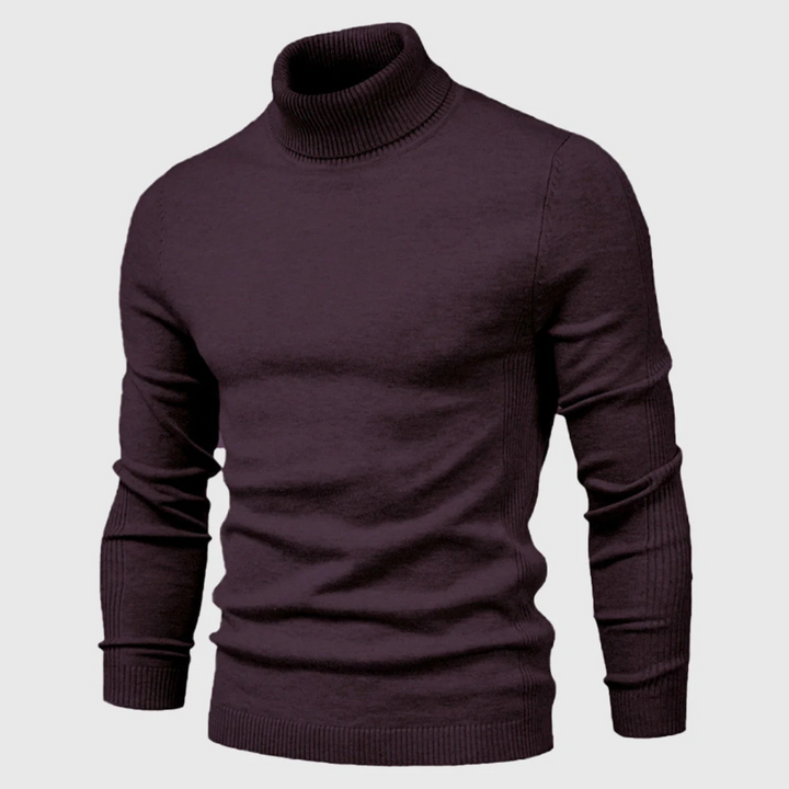 Maglione Collo Alto Lavabile da Uomo – Stile Pratico per Uso Quotidiano