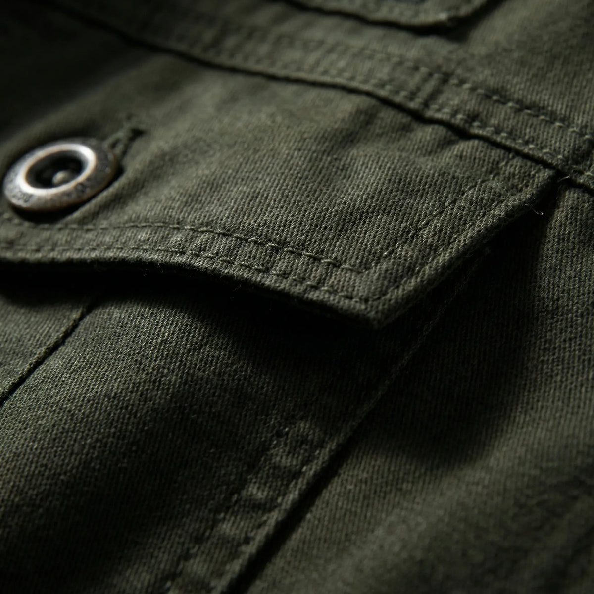 Giacca Zip-Up Ispirata al Militare per Uomini