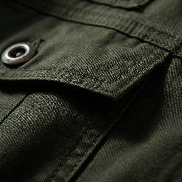 Valdrex - Giacca da uomo con zip, ispirata allo stile militare