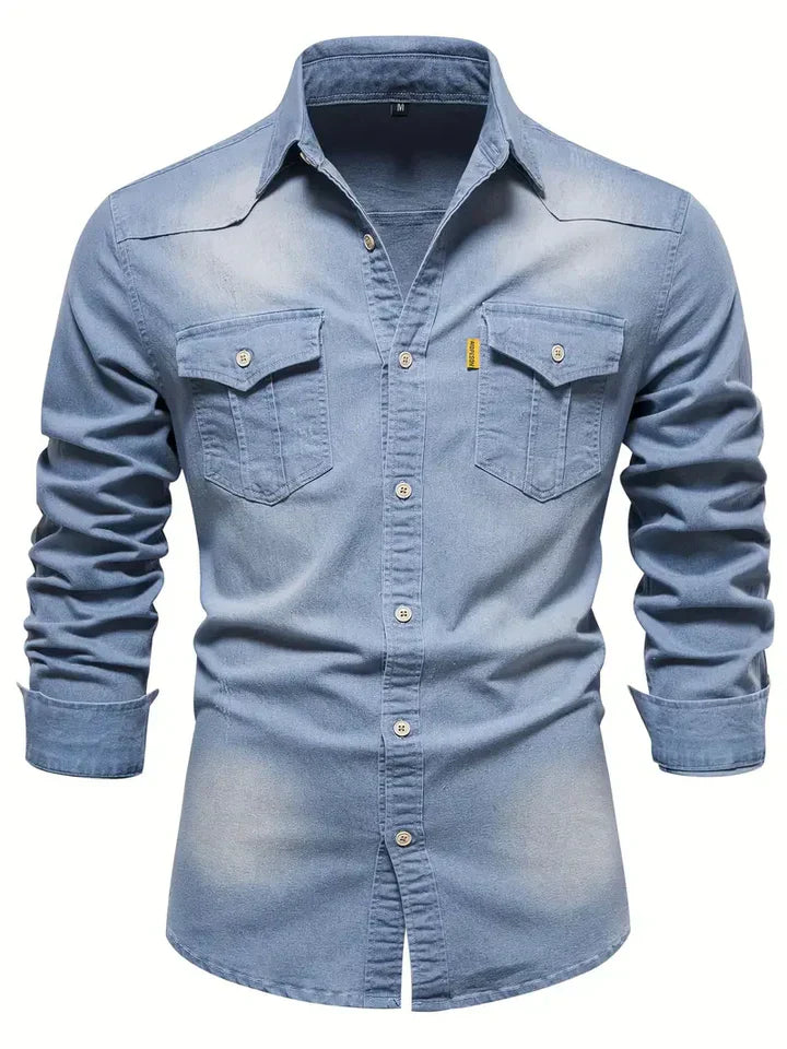Callum – Camicia in denim da uomo