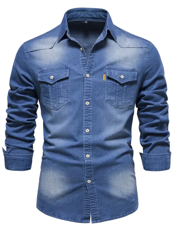 Callum – Camicia in denim da uomo