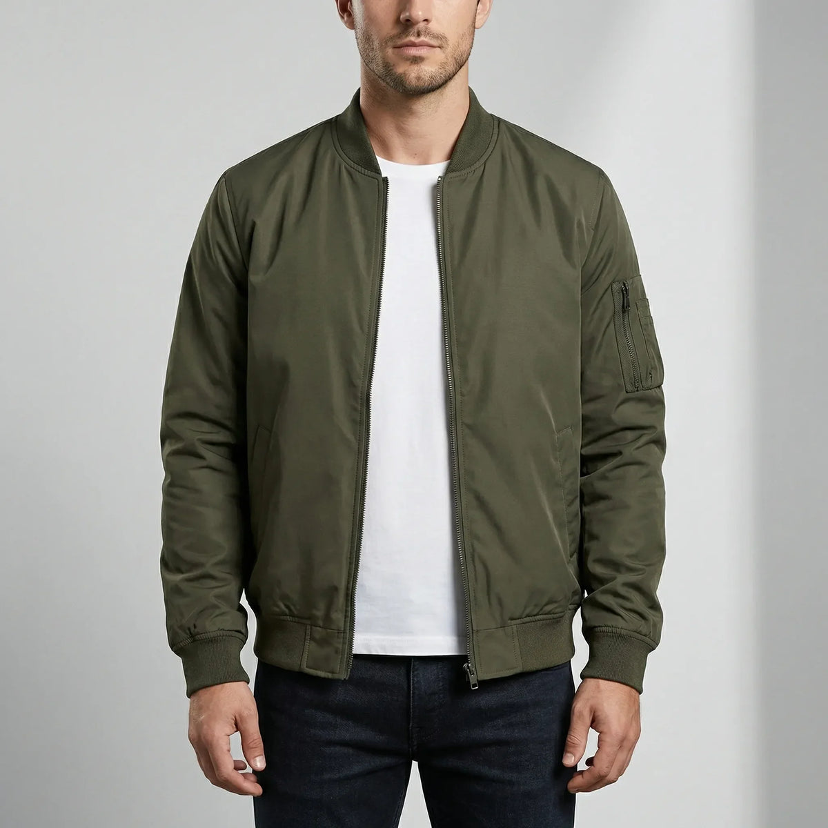 Giacca Bomber Slim Silhouette da Uomo