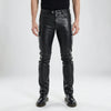 Pantaloni Uomo Finta Pelle Slim-Fit