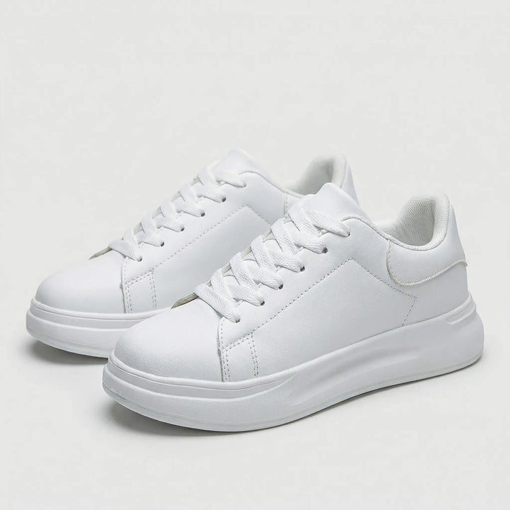 Velnora - Sneaker minimalista bianca con lacci