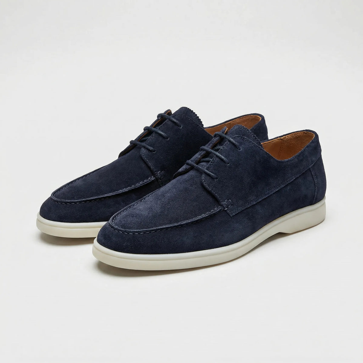 Scarpe stringate da uomo in pelle scamosciata