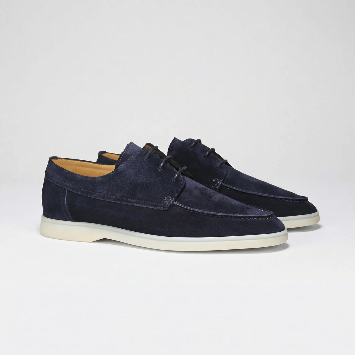Scarpe stringate da uomo in pelle scamosciata