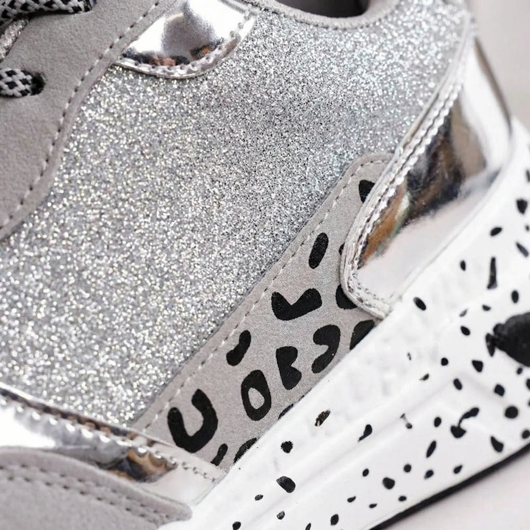 Velvrix - Sneakers da donna con lacci e stampa