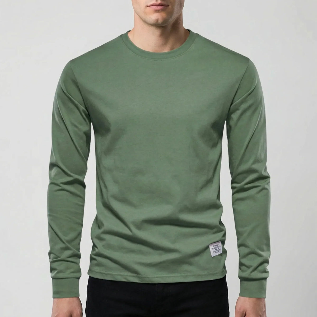 Maglione a Maniche Lunghe con Collo a Barca per Uomini