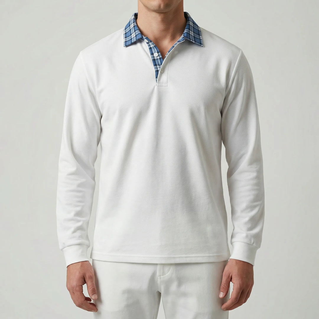 Vestano - Maglione con colletto polo a maniche lunghe