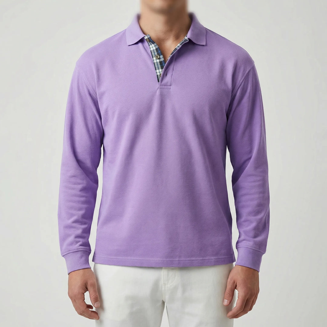 Vestano - Maglione con colletto polo a maniche lunghe