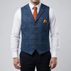 Gilet Vintage con Collo a V e Bottone Frontale