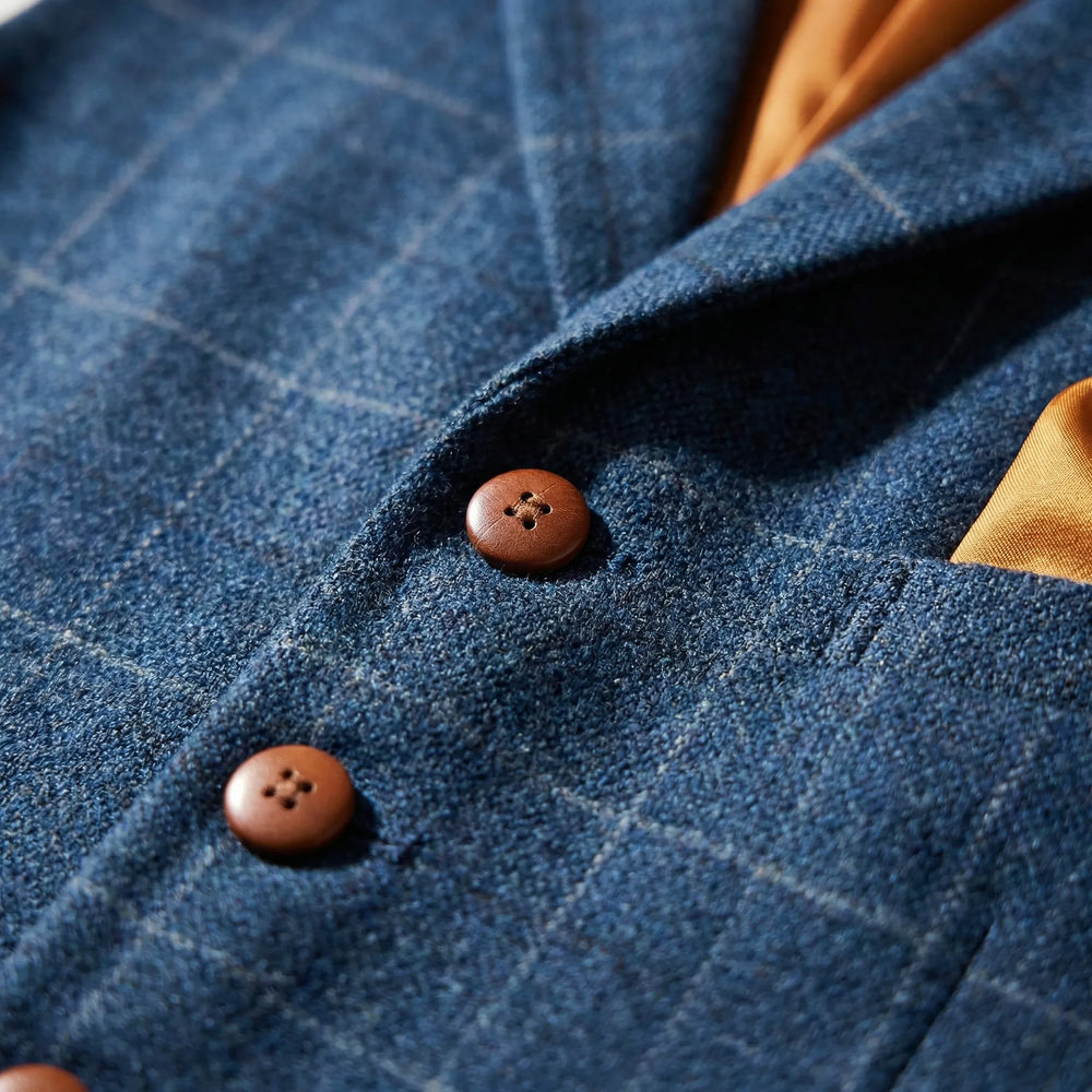 Vestonn - Gilet con bottoni sul davanti, ispirato allo stile vintage