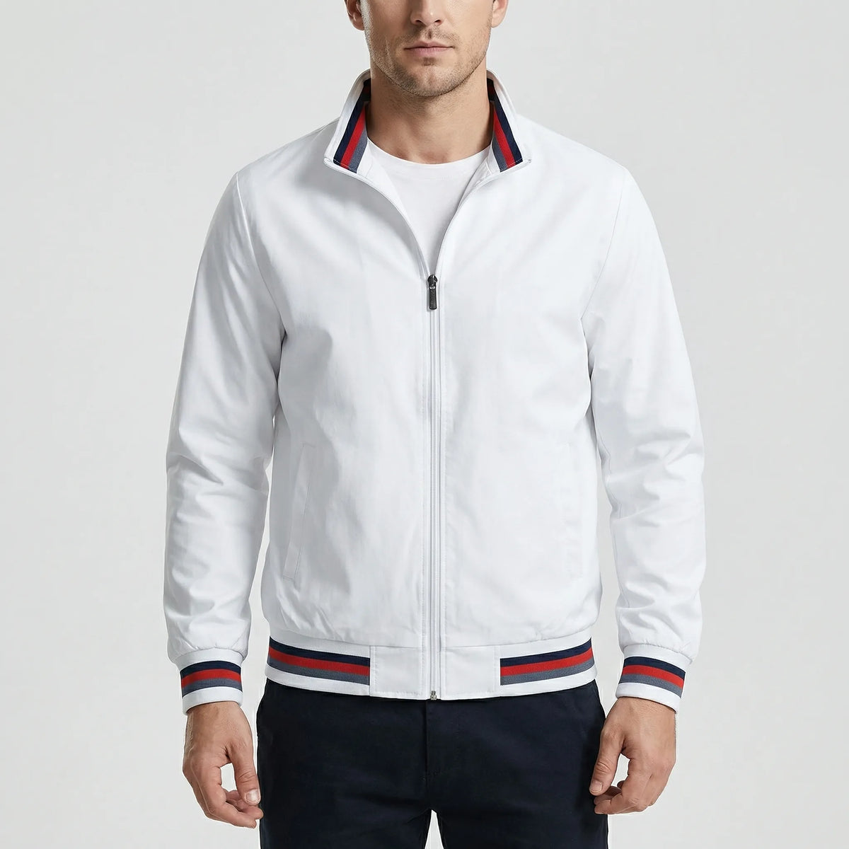 Giacca Bomber Casual Full-Zip per Uomini