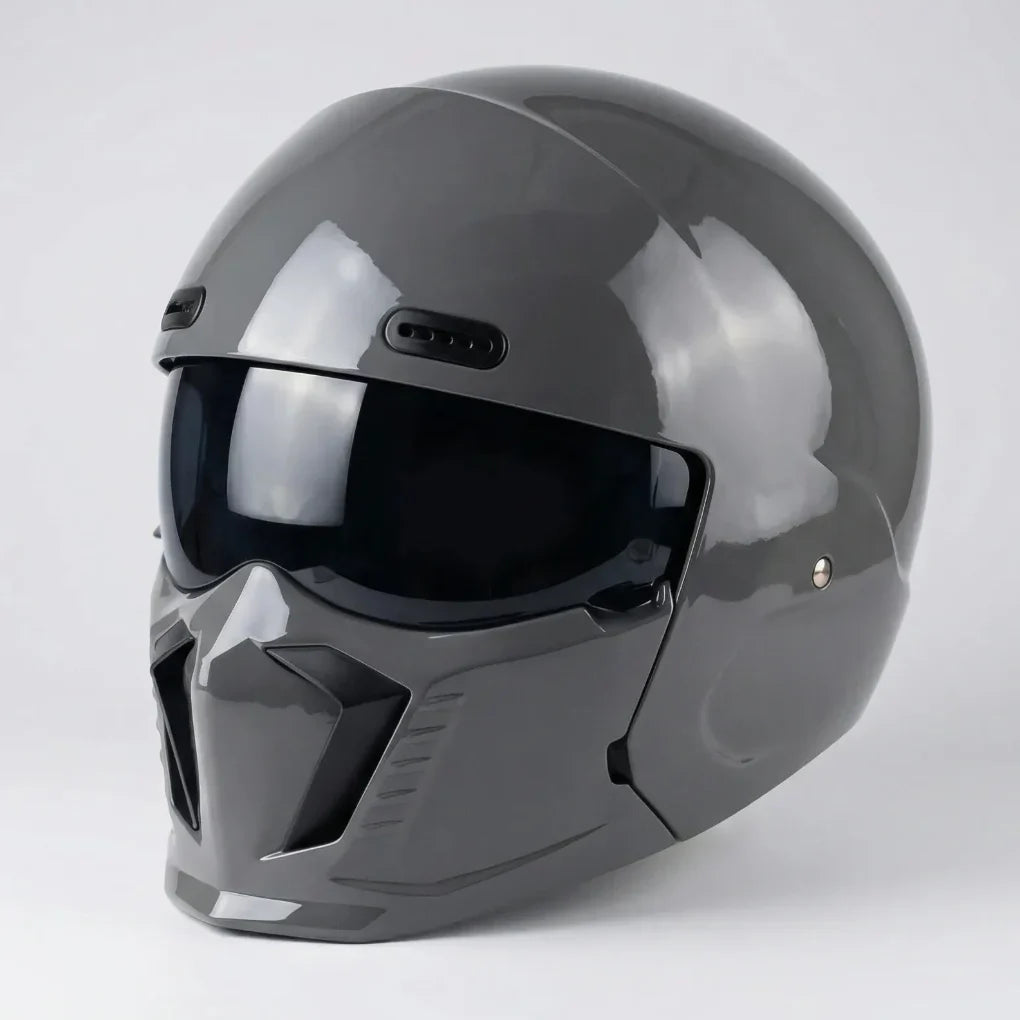 Vexorn - Casco integrale da motociclista in stile retrò