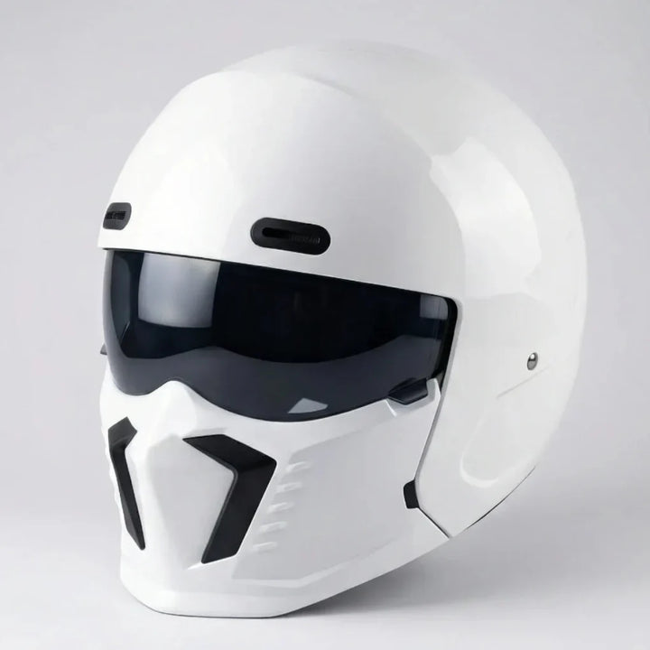 Vexorn - Casco integrale da motociclista in stile retrò