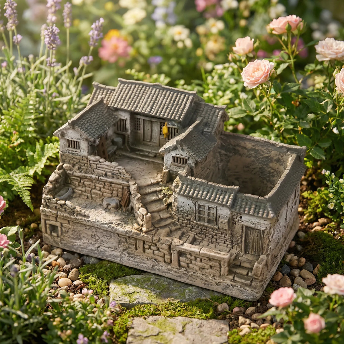 Statua da Giardino Miniatura Rustica