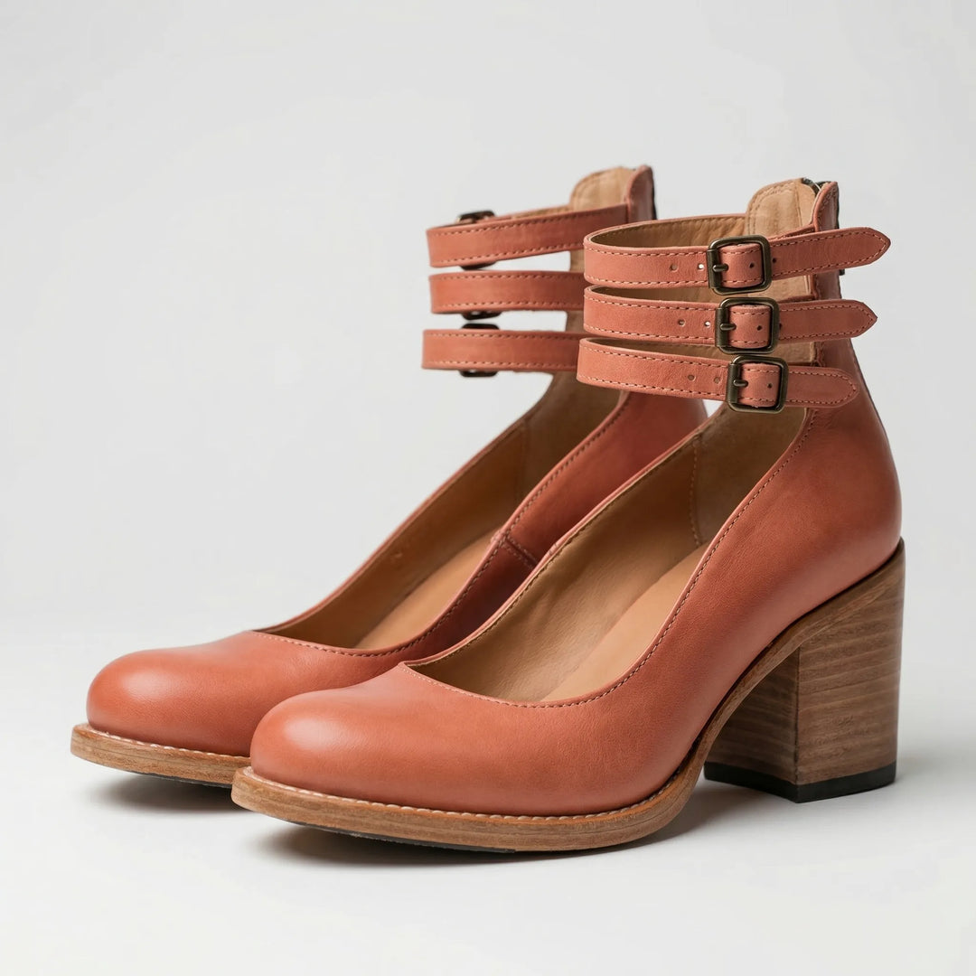Vintrella - Décolleté con tacco grosso d'ispirazione vintage