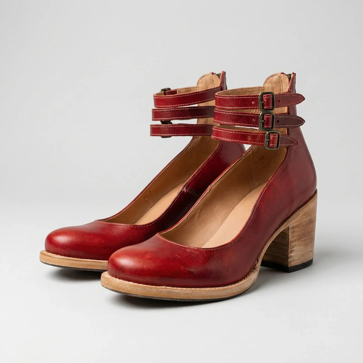 Vintrella - Décolleté con tacco grosso d'ispirazione vintage