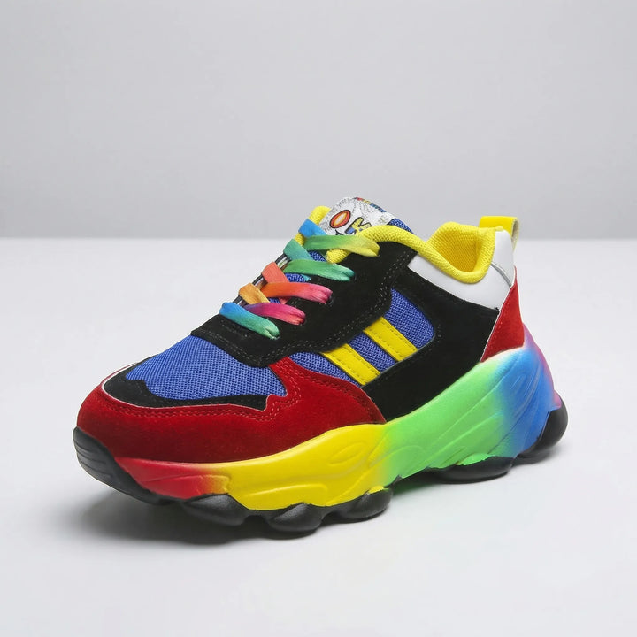Vividex - Sneaker con plateau e lacci