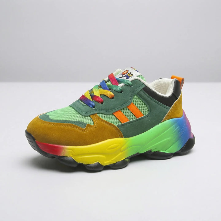Vividex - Sneaker con plateau e lacci