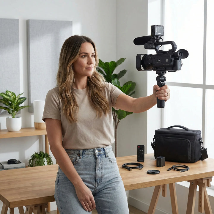 Vixlora - Videocamera portatile 4K Ultra HD