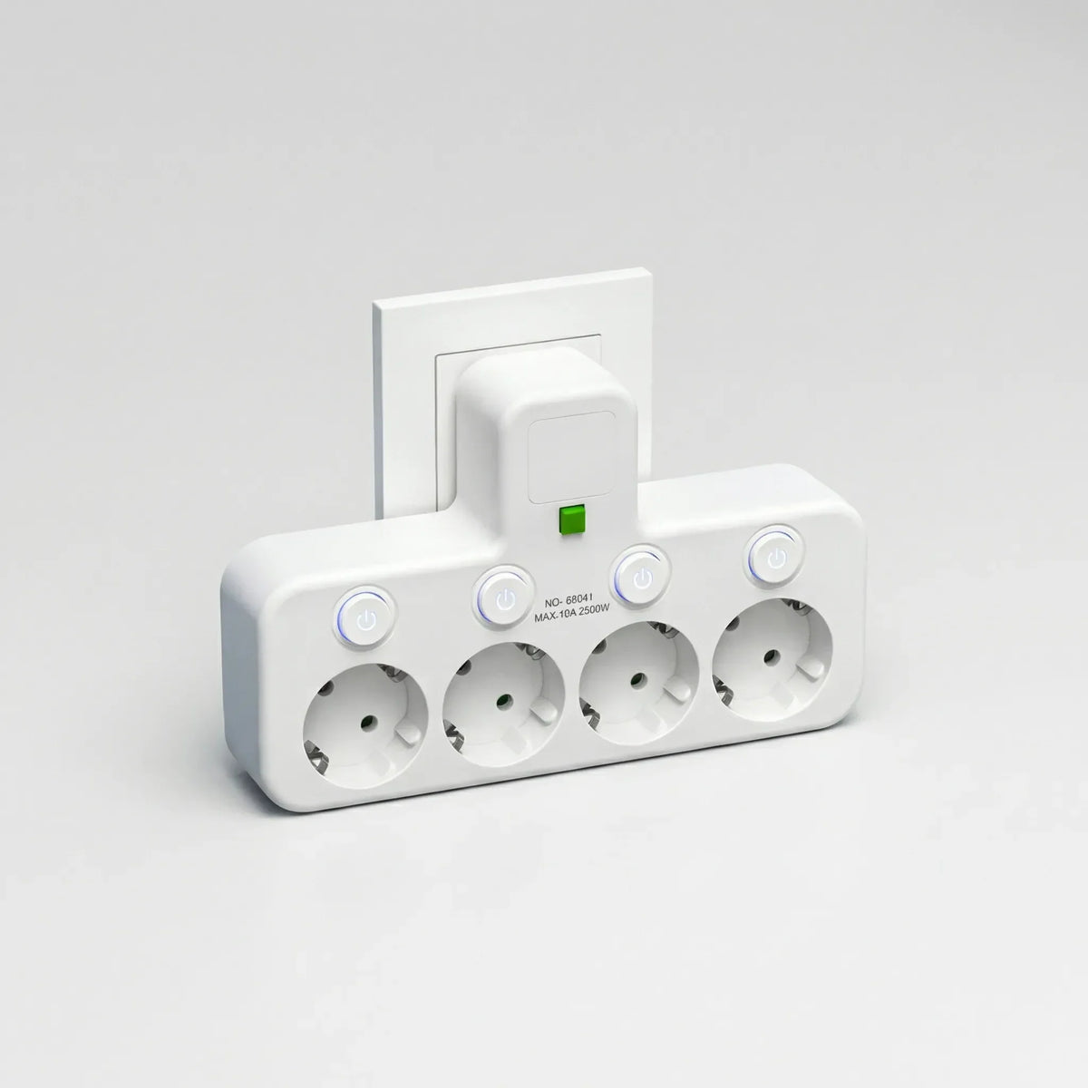 Adattatore a muro multi-outlet con protezione da sovratensione