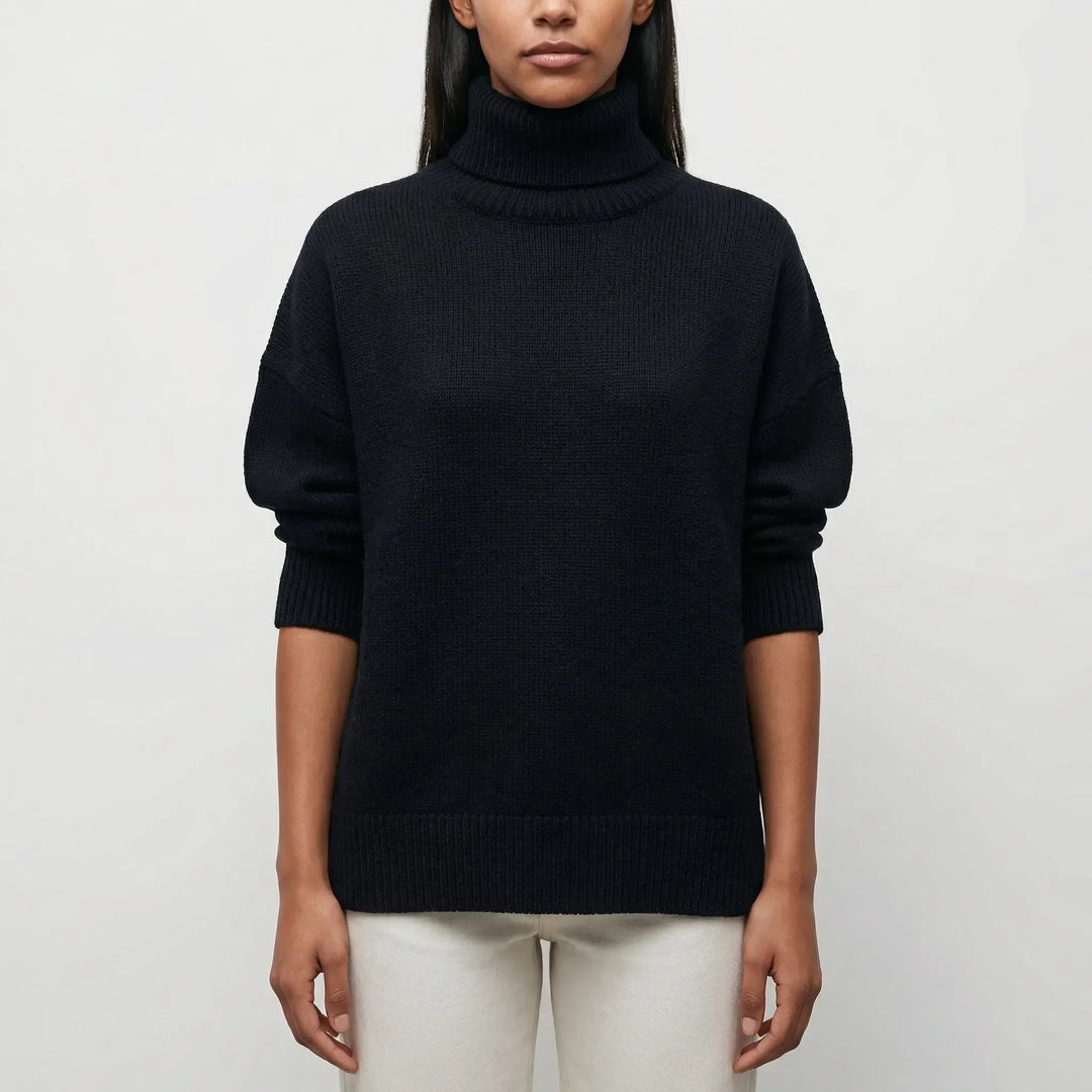 Volvaine - Maglione a collo alto dalla vestibilità aderente
