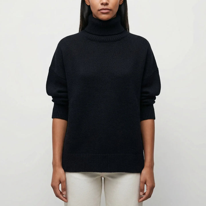 Volvaine - Maglione a collo alto dalla vestibilità aderente