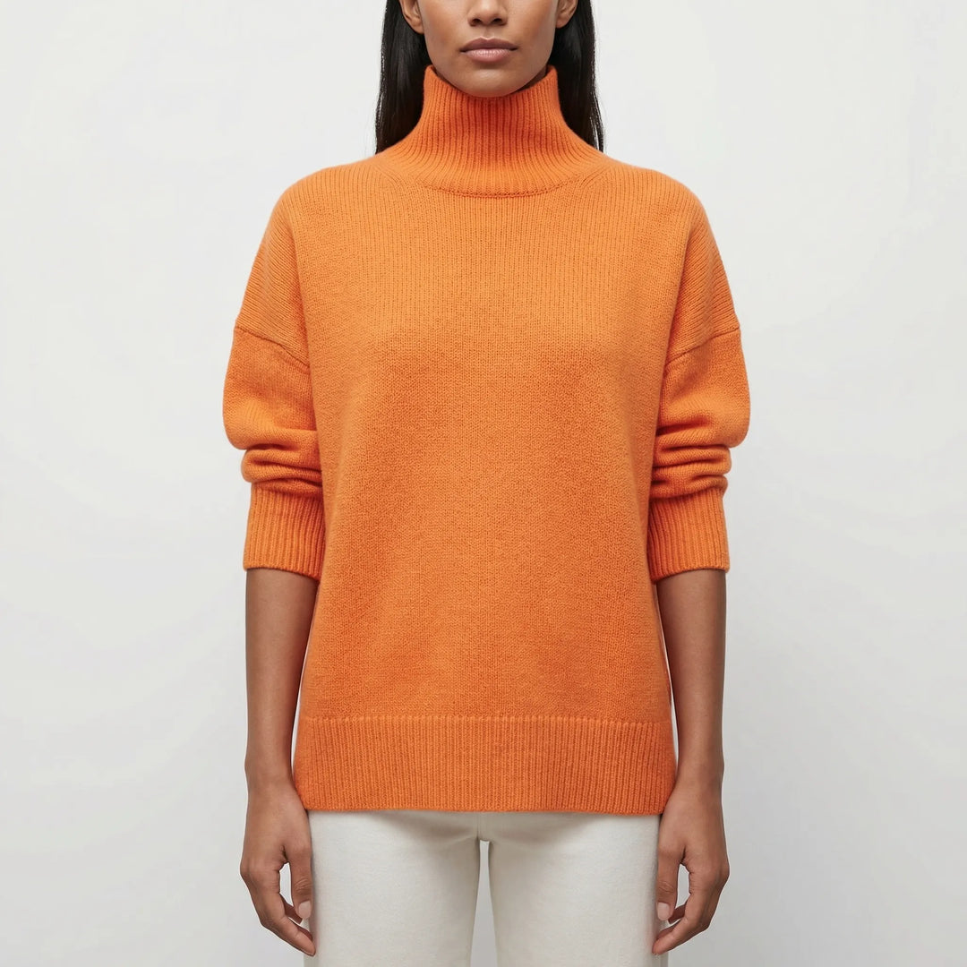 Volvaine - Maglione a collo alto dalla vestibilità aderente