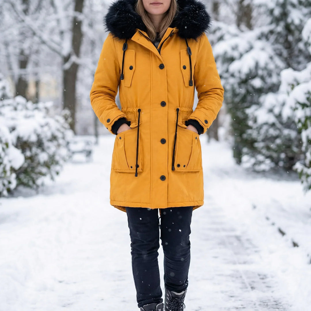 Vornyx - Parka imbottito di media lunghezza con cappuccio