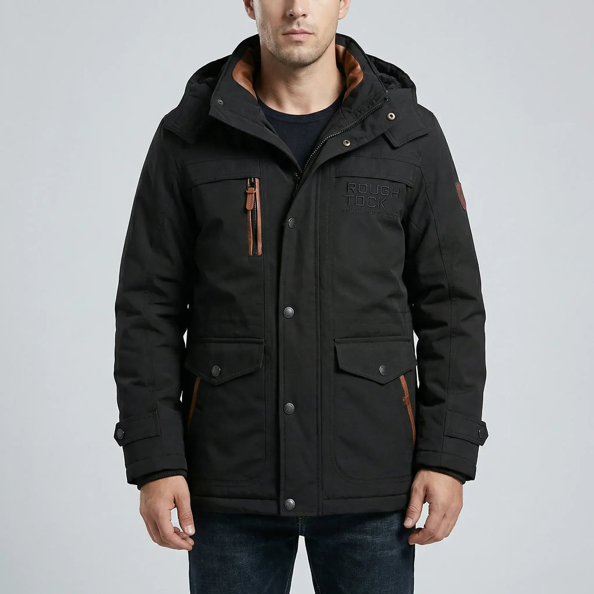 Giacca Invernale Uomo Quilted con Cappuccio