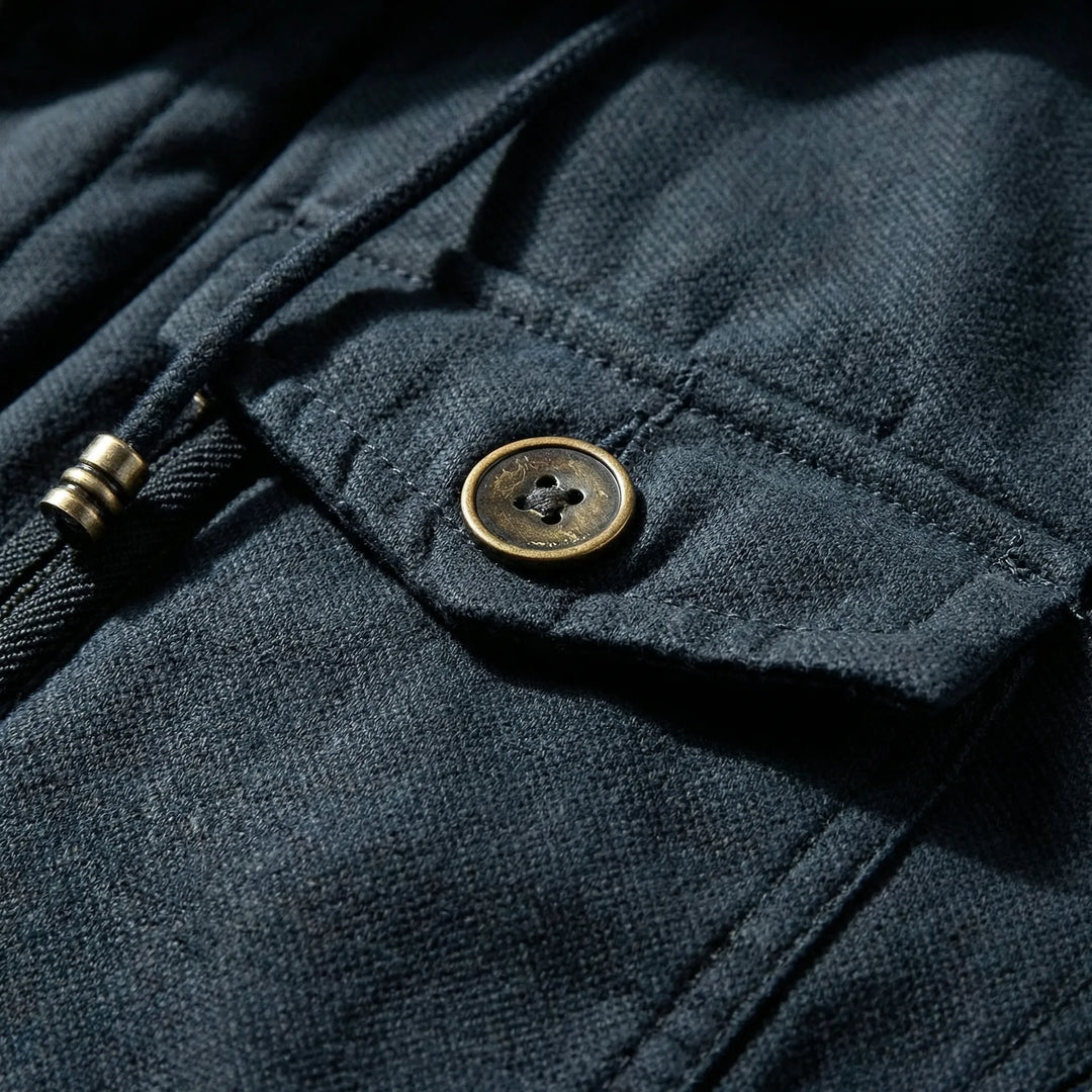 Vraktex - Giacca invernale con cappuccio e tasche multiple
