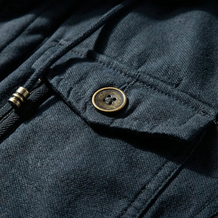 Vraktex - Giacca invernale con cappuccio e tasche multiple