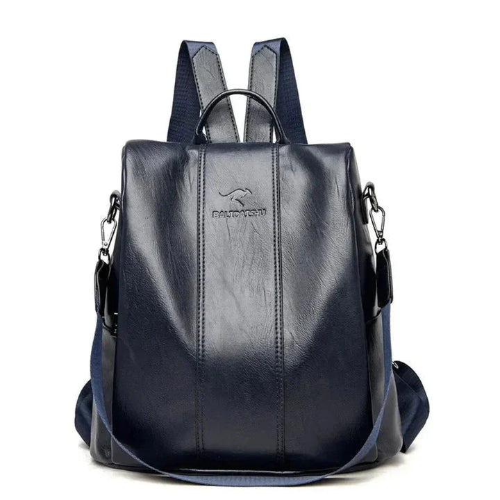 Zaino in Pelle Antifurto da Donna