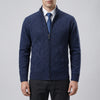 Cardigan in Maglia Tessuta con Zip Completa