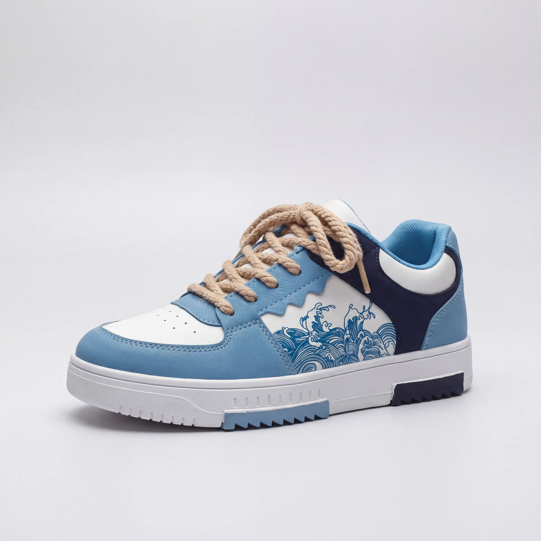 Wavecrest - Low-Profile Lace-Up Casual Sneaker