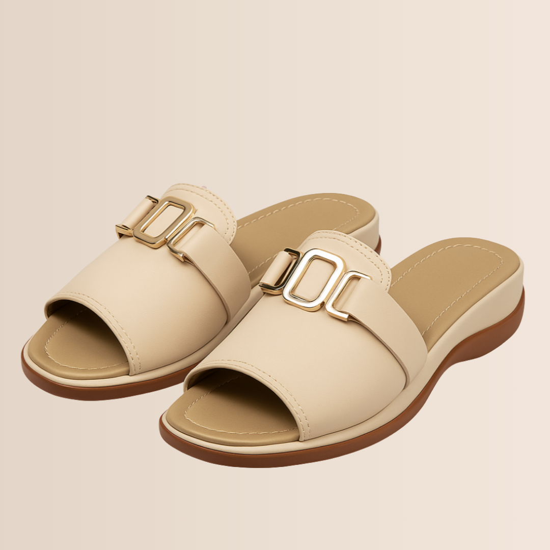 Pantofole estive da donna con zeppa