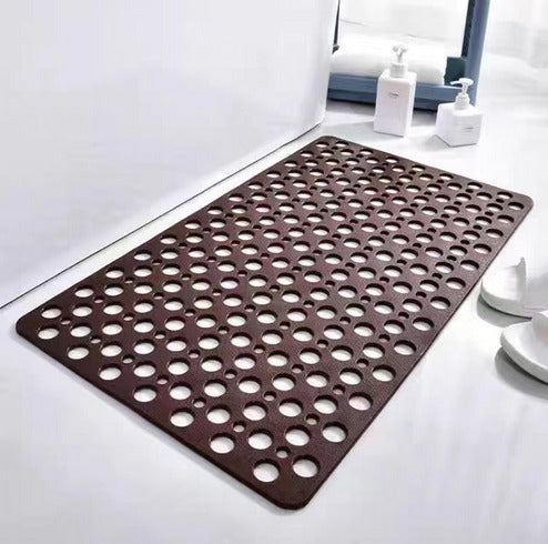 Tappetino da doccia antiscivolo con drenaggio rapido e ventose per una presa sicura