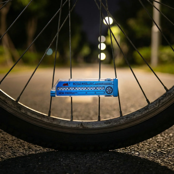 Wheelux - Luce a LED per raggi di ruota di bicicletta