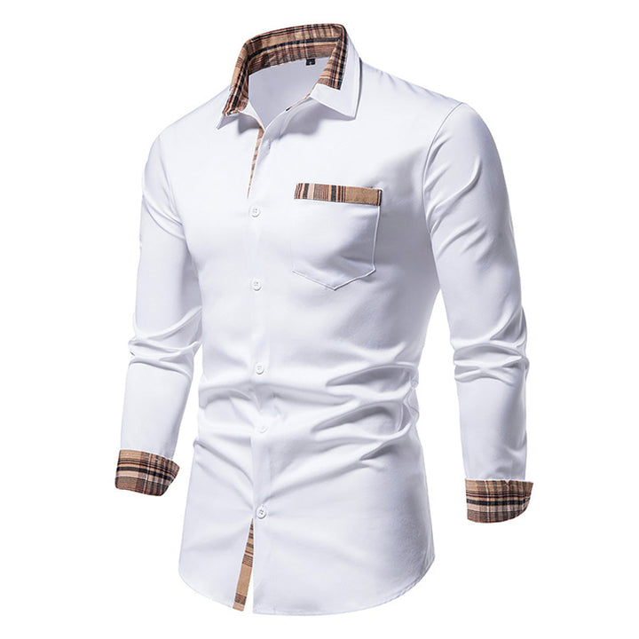 Camicia raffinata con dettagli a quadri