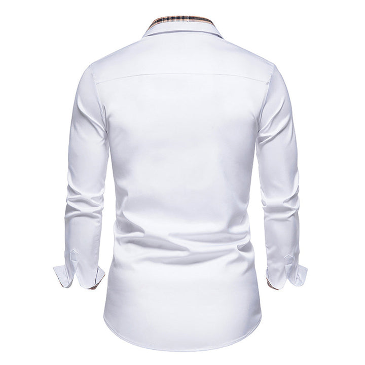 Camicia raffinata con dettagli a quadri