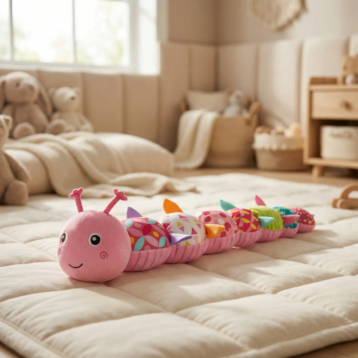 Giocattolo Sonaglio in Peluches a Forma di Bruchino