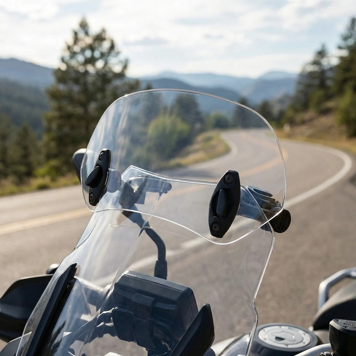 Estensione Spoiler Parabrezza Moto Regolabile
