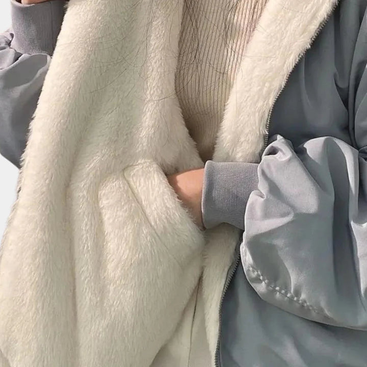 Cappotto invernale da donna 2 in 1 con cappuccio: calore e stile versatili per il freddo