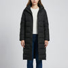 Giacca Invernale Lunga con Cappuccio Quilted
