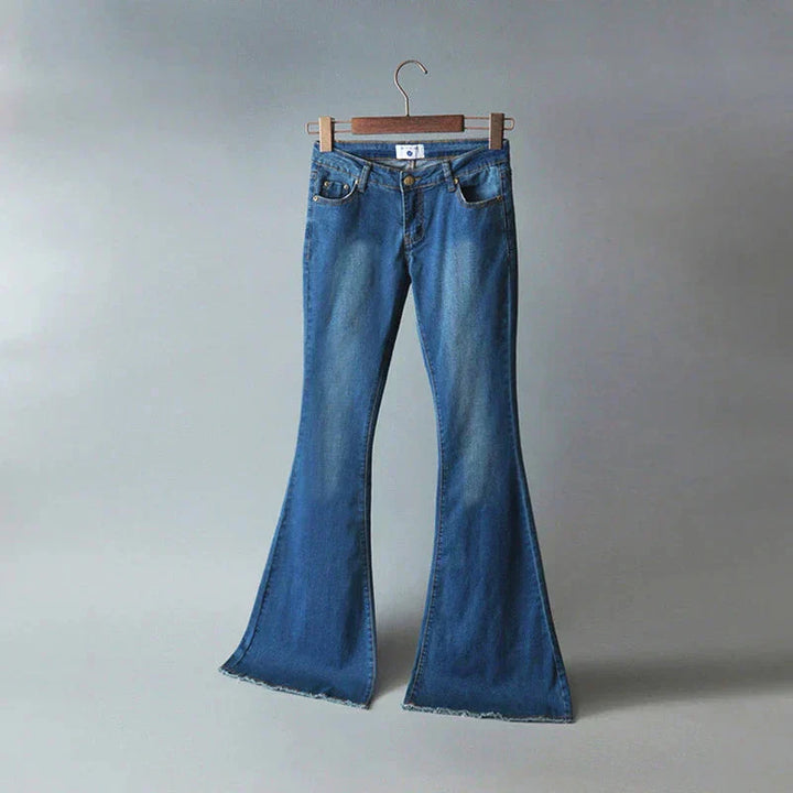 Jeans a Zampa Flexibili per Donne
