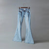Jeans a Zampa Flexibili per Donne