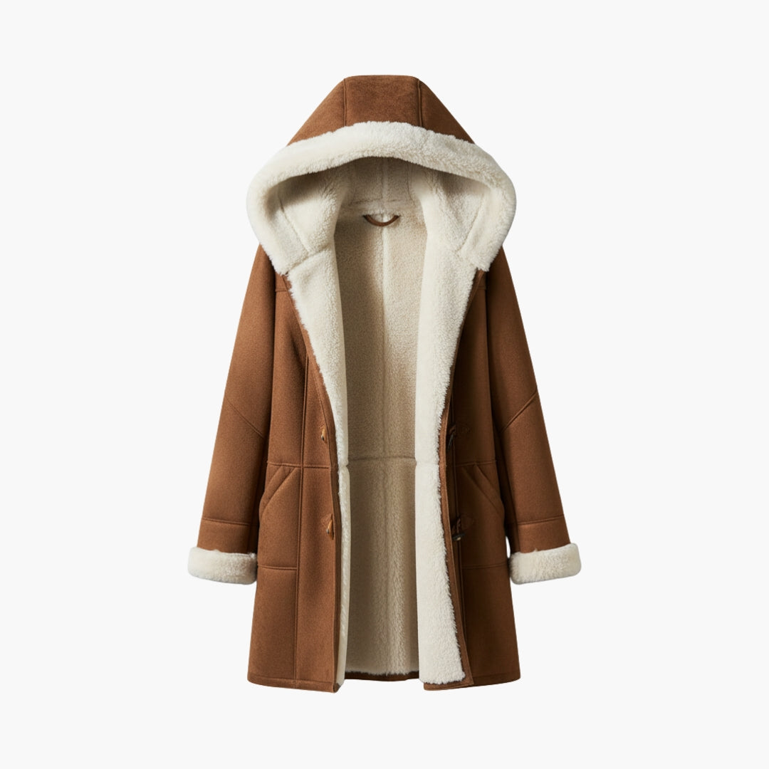 Cappotto Hooded da Donna – Stile Toggle Front