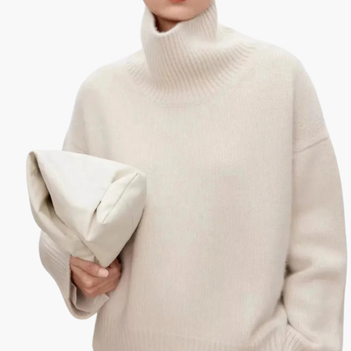 Maglione oversize a collo alto da donna